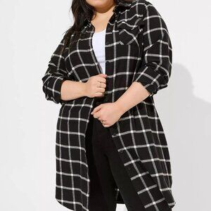 Flannel Shacket Torrid Size 00